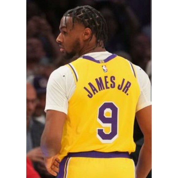 Bronny James Jr. (Nike)-(Lakers)-(Yellow)-(Jersey)-(New Condition)-(XL)-$95.00 - Picture 2 of 11